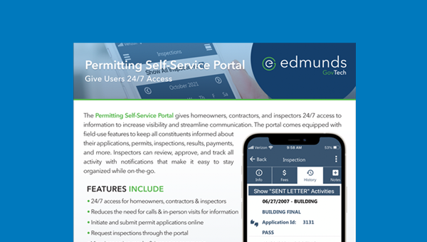 Permitting Self-Service Portal Product Sheet