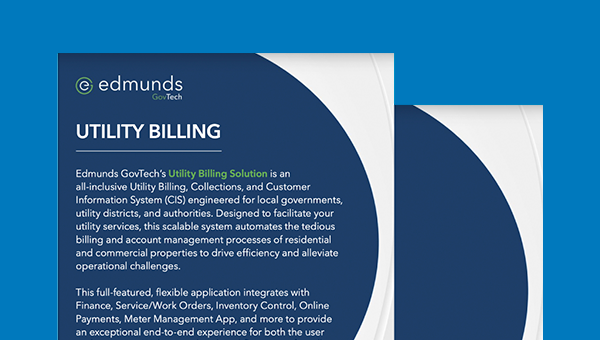 Utility Billing & Collections Product Sheet